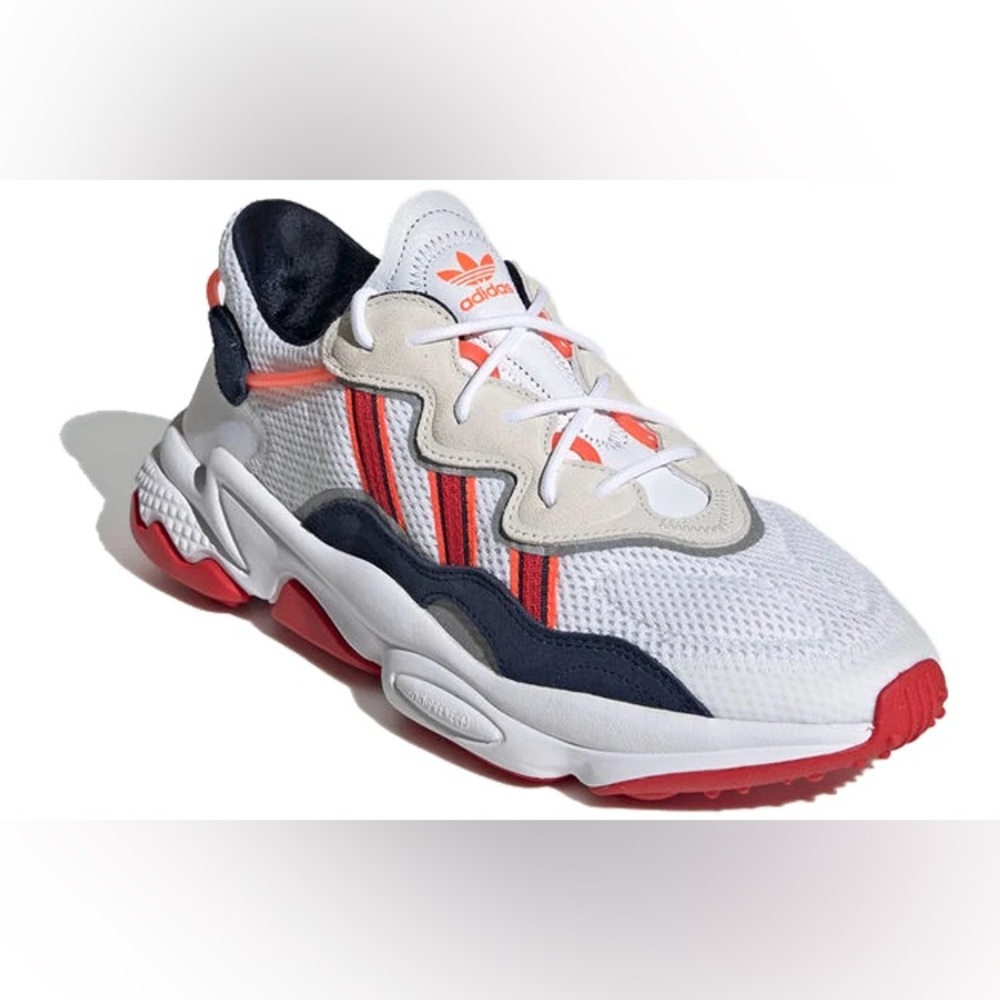 Adidas Ozweego White, Collegiate Navy Scarlet Mens Size 9 NWOT